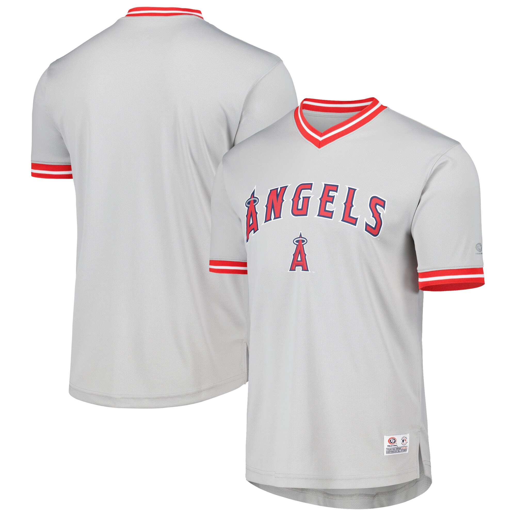 Alternative view of Los Angeles Angels V-neck Jersey - Gray