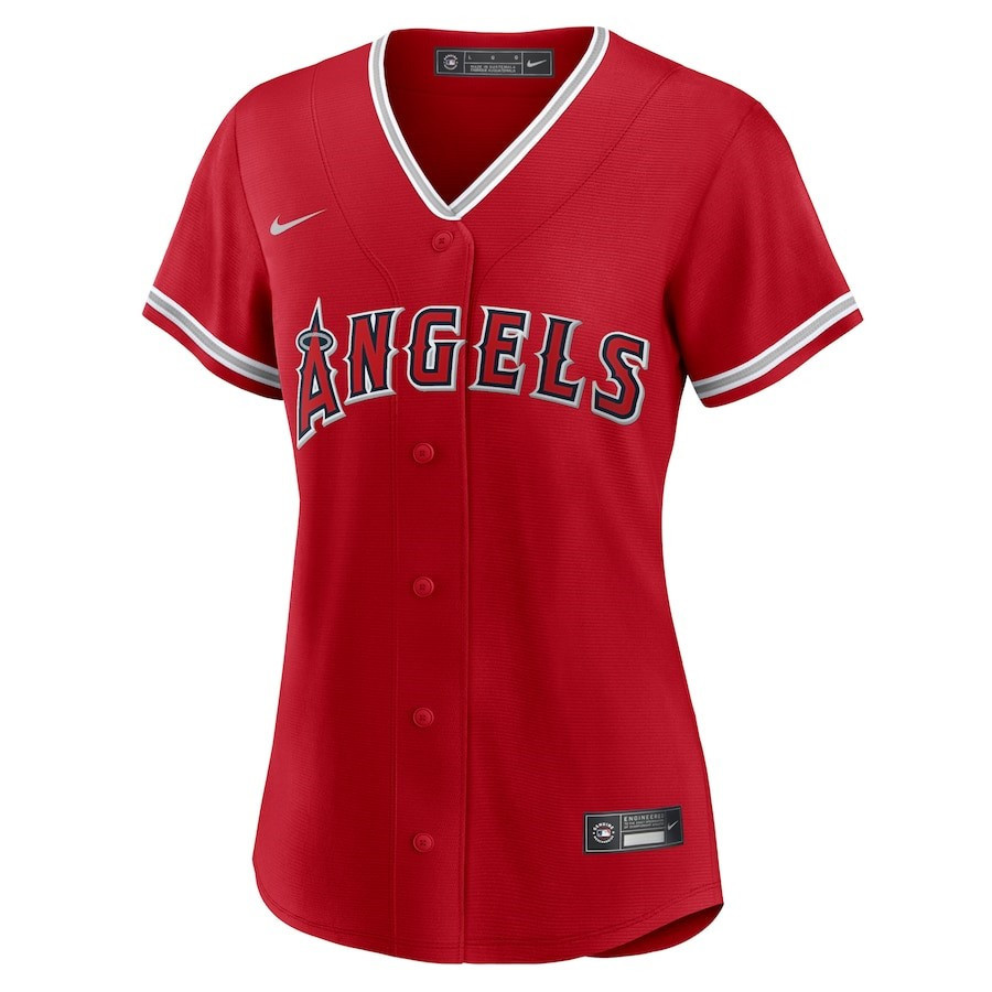 Alternative view of Los Angeles Angels Women's Alternate Team Jersey - Red 