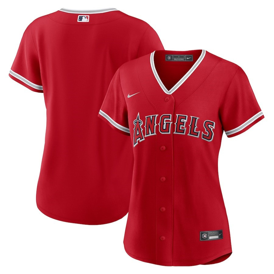 Los Angeles Angels Women's Alternate Team Jersey - Red 