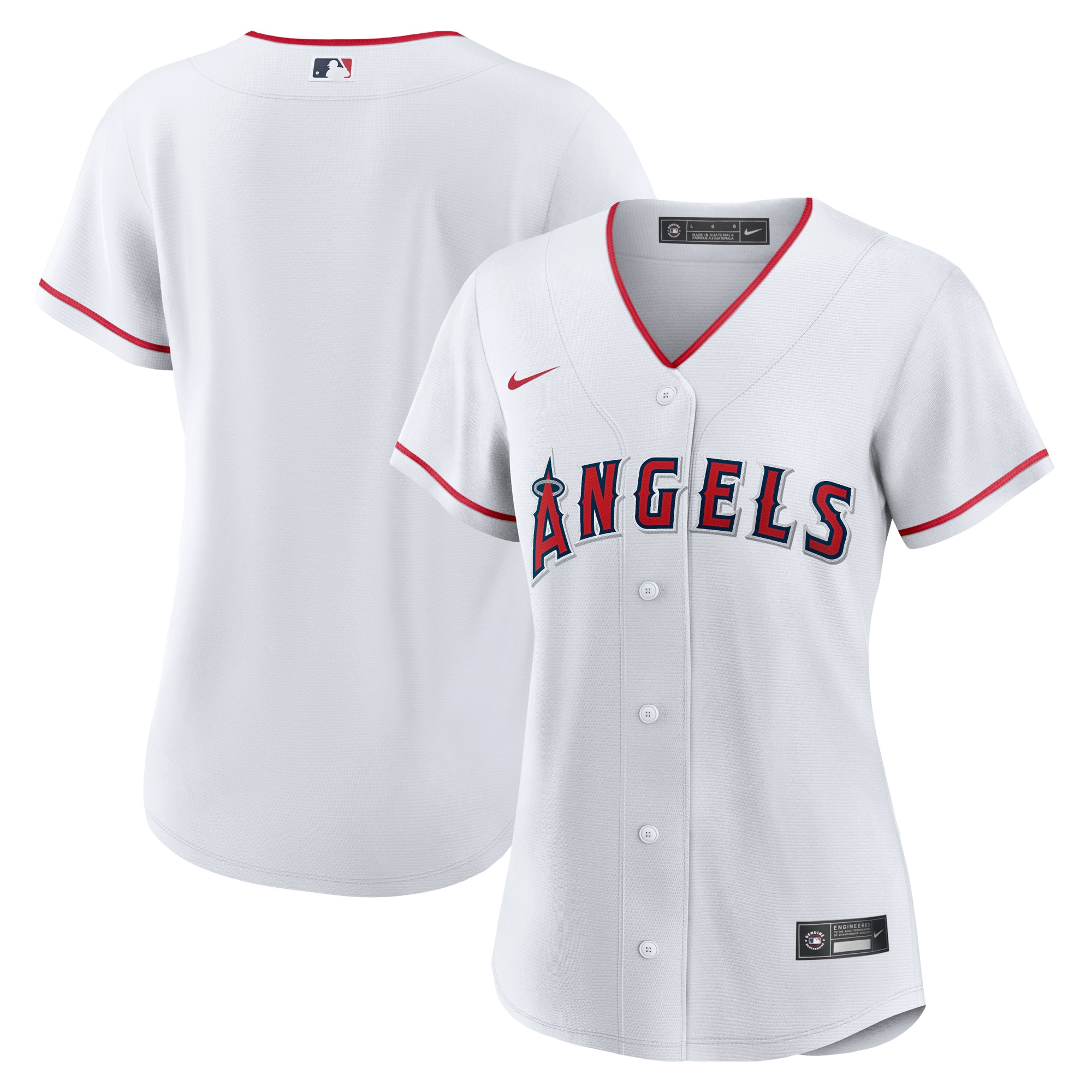 Los Angeles Angels Women’s Home Blank Replica Jersey – White