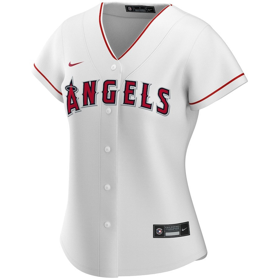 Alternative view of Los Angeles Angels Women's Home Custom Jersey - White 