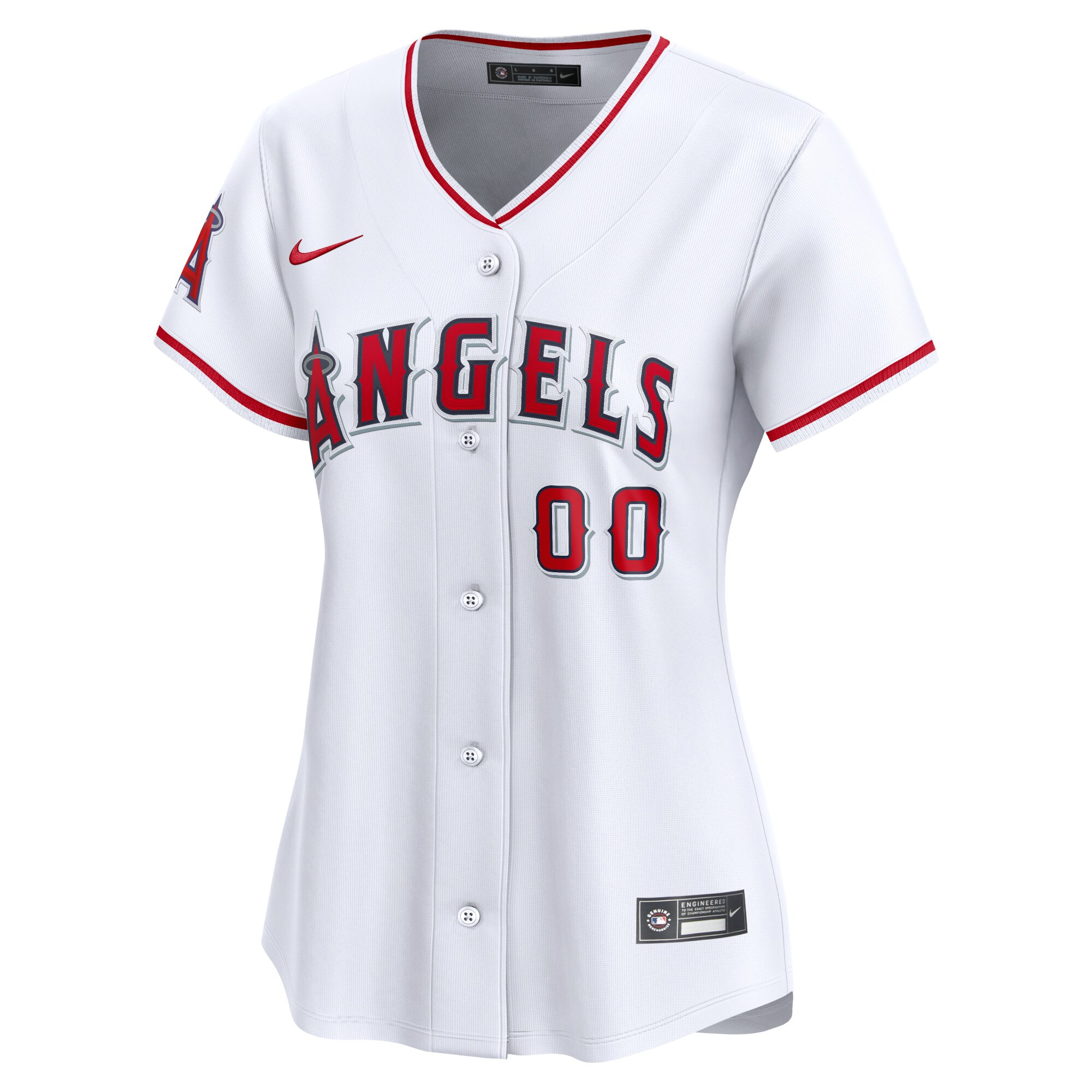 Alternative view of Los Angeles Angels Women's Home Limited Custom Jersey - White