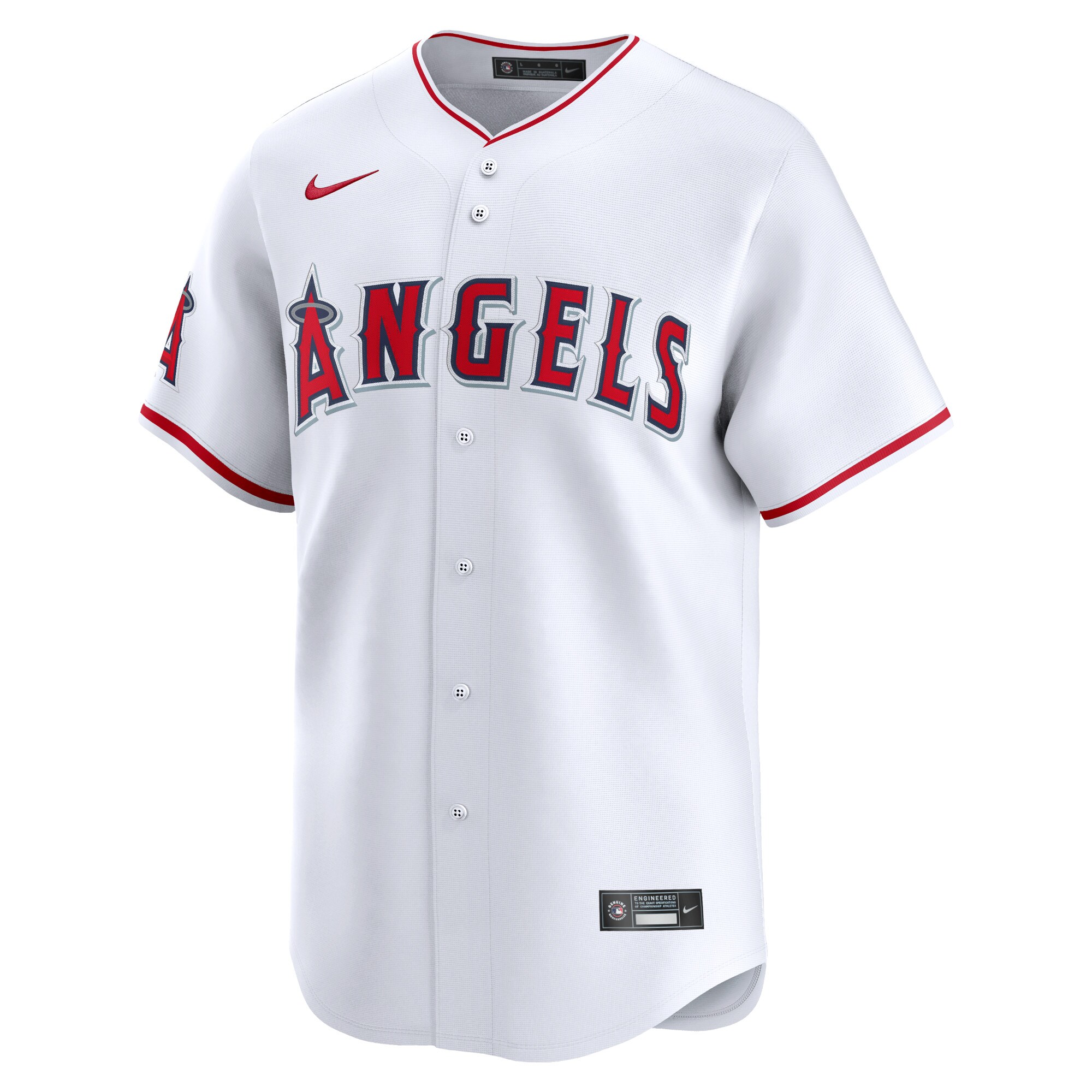 Alternative view of Los Angeles Angels Youth Home Limited Jersey - White