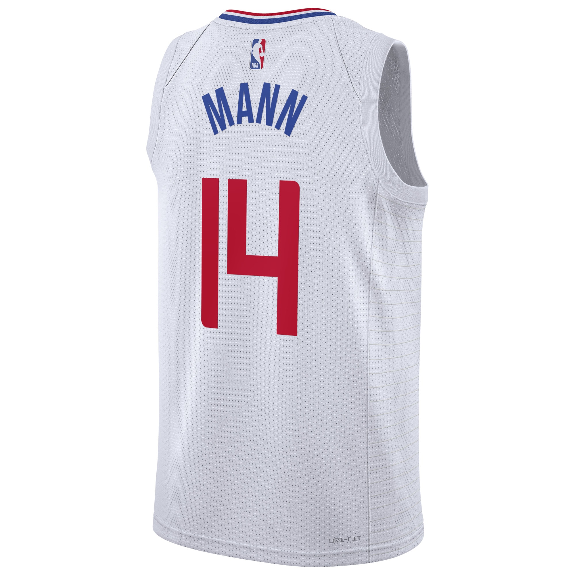 Alternative view of Los Angeles Clippers Association Edition Swingman Jersey - White - Terance Mann - Unisex - JS426 