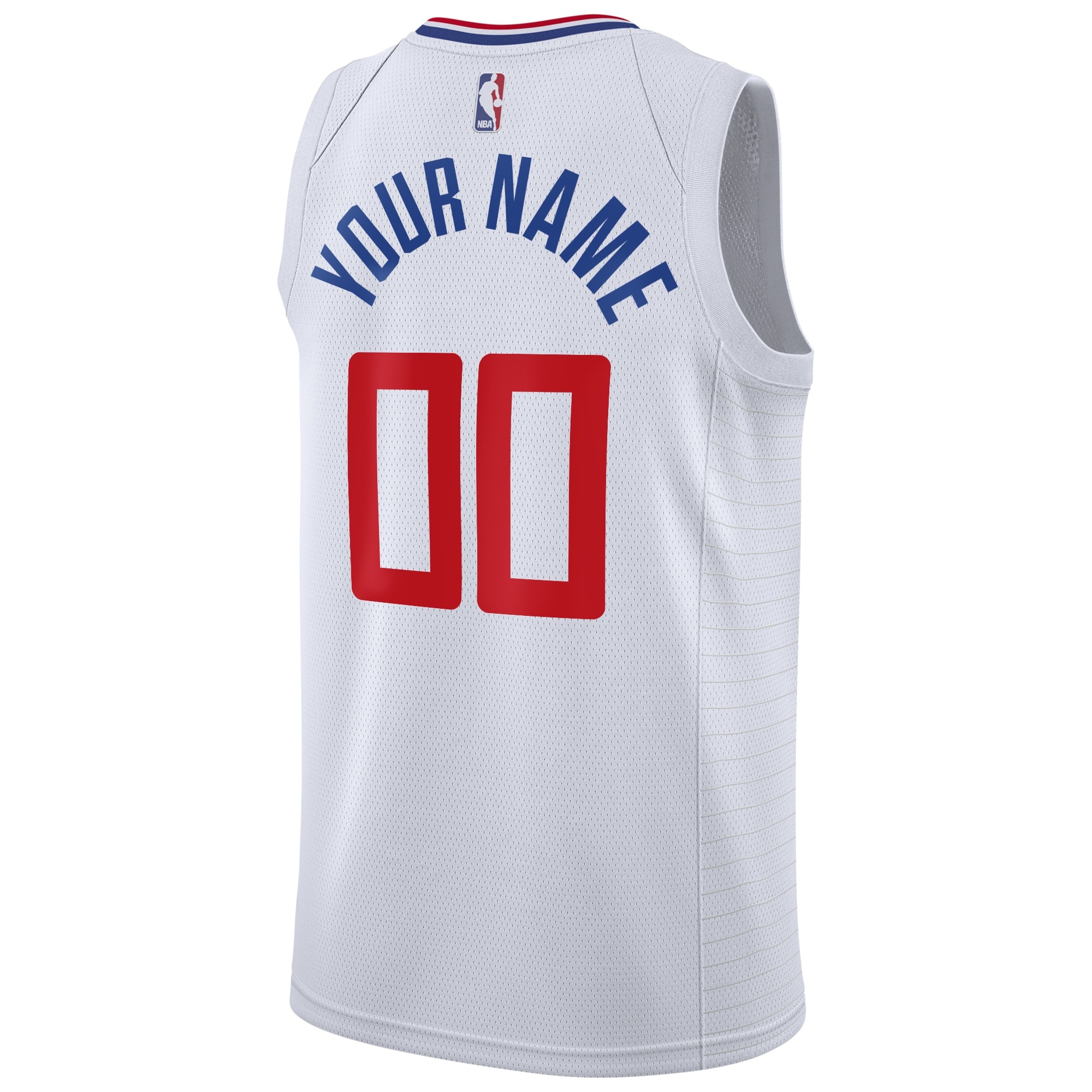 Alternative view of Los Angeles Clippers Association Swingman Jersey - Custom - Youth - JS398 