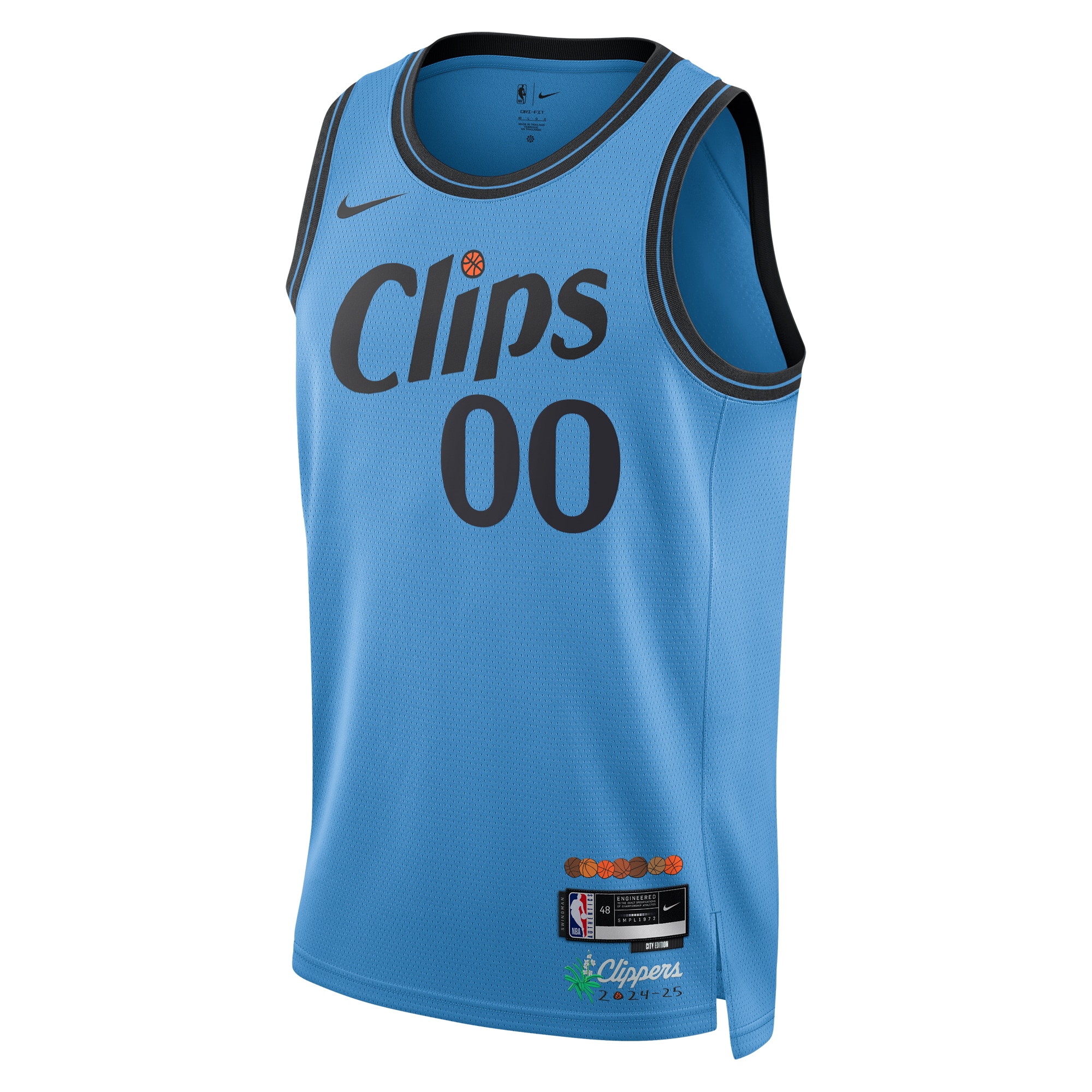 Alternative view of Los Angeles Clippers City Edition Swingman Jersey 2024 - Custom - Unisex - JS200 