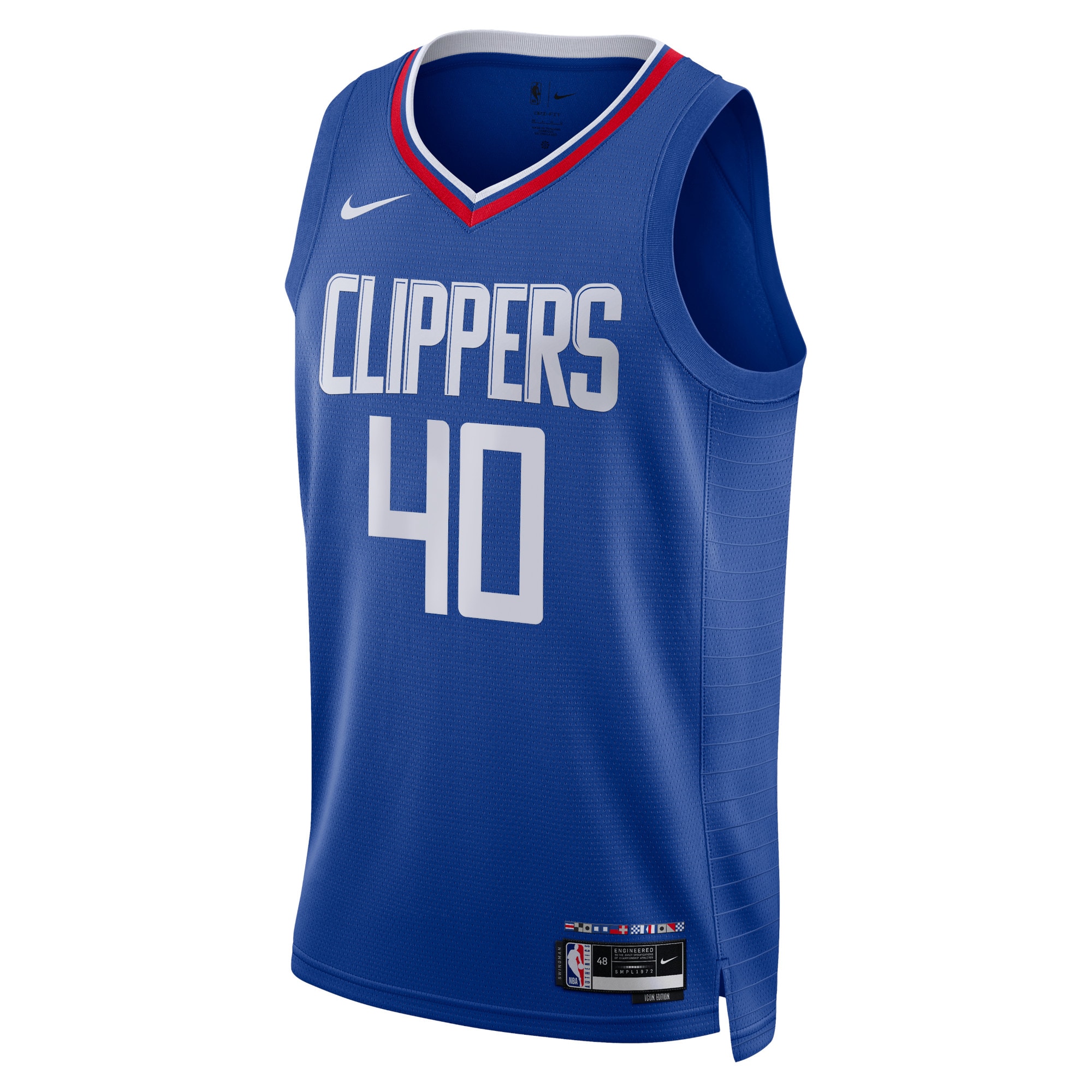 Los Angeles Clippers Icon Edition Swingman Jersey - Blue - Ivica Zubac - Unisex - JS852 