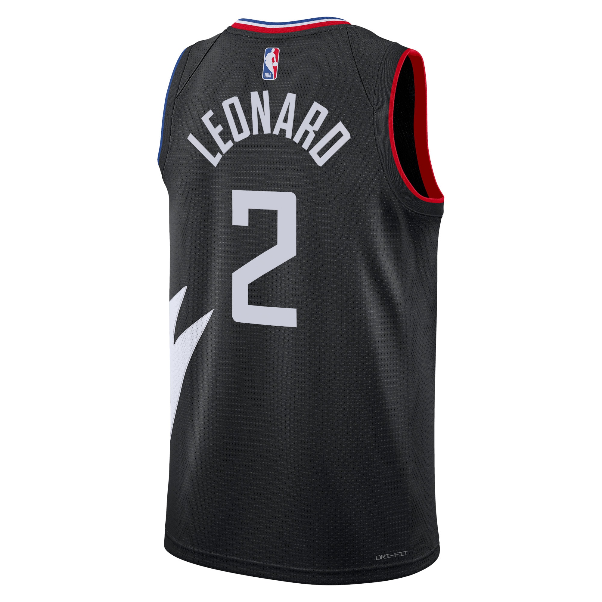Alternative view of Los Angeles Clippers Jordan Statement Edition Swingman Jersey - Black - Kawhi Leonard - Unisex - JS224 