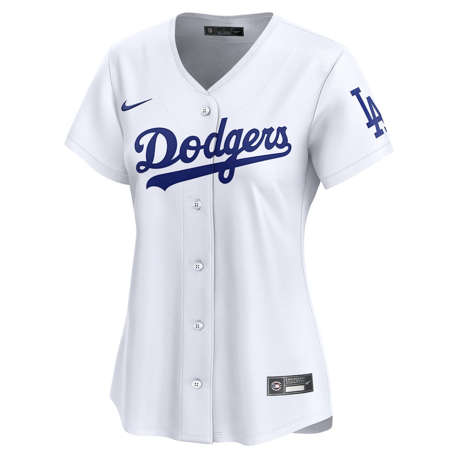 Alternative view of Los Angeles Dodgers 2024 Jackie Robinson Day Home Limited Women Jersey - White 