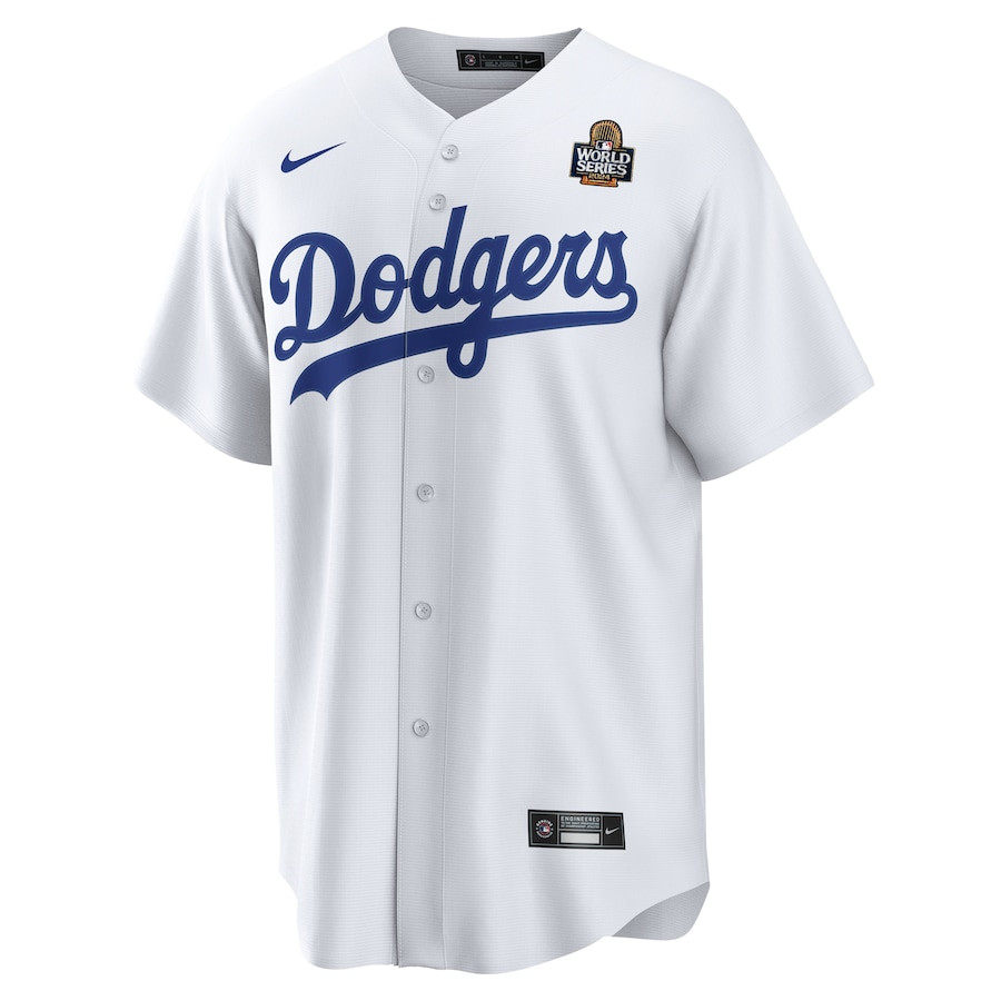 Alternative view of Los Angeles Dodgers 2024 World Series Home Custom Men Jersey - White 