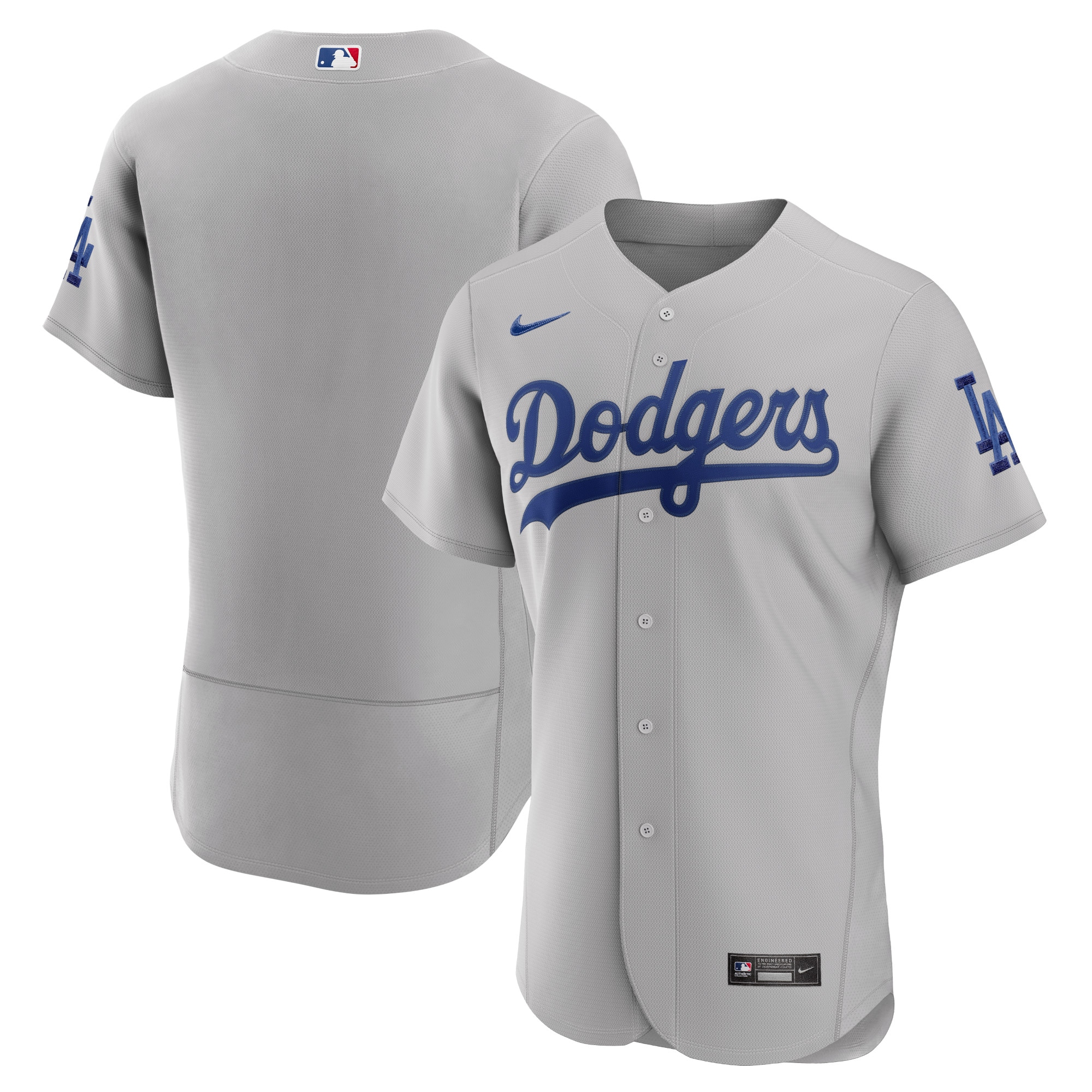 Los Angeles Dodgers Alternate Authentic Team Jersey - Gray