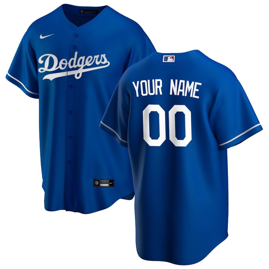 Los Angeles Dodgers Alternate Custom Men Jersey - Royal 