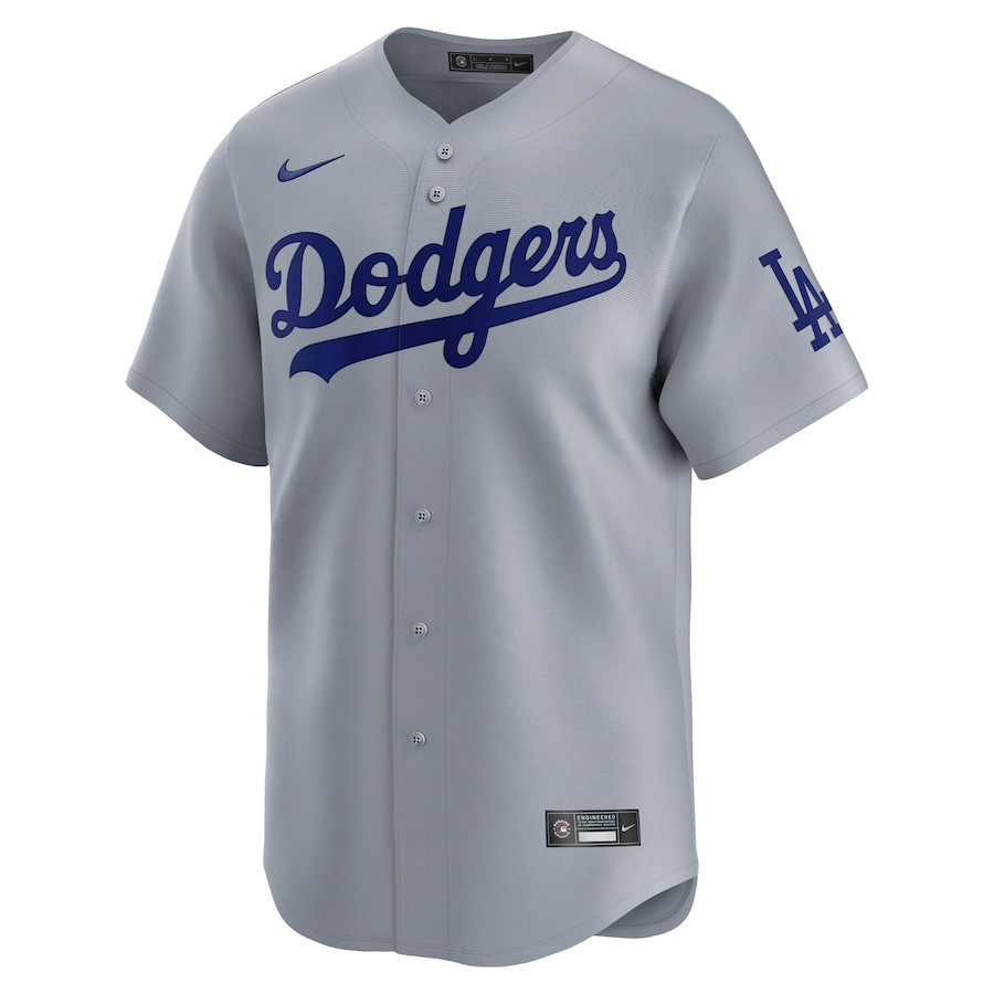 Alternative view of Los Angeles Dodgers Alternate Limited Men Jersey - Gray 