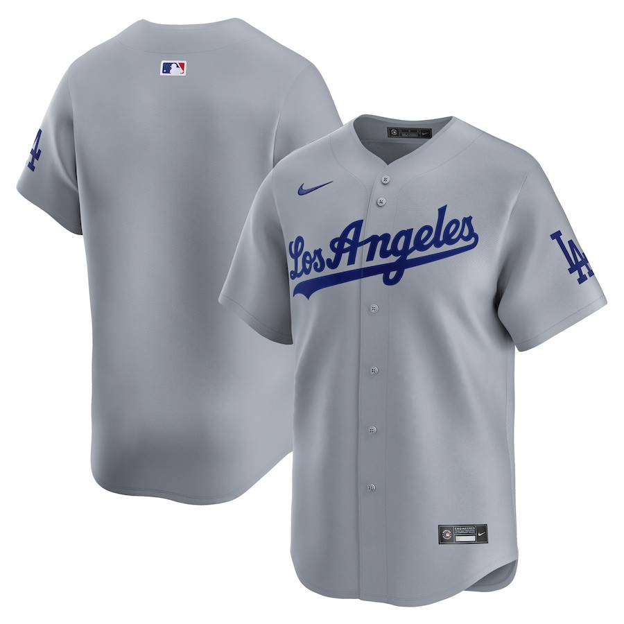 Los Angeles Dodgers Away Limited Men Jersey - Gray 
