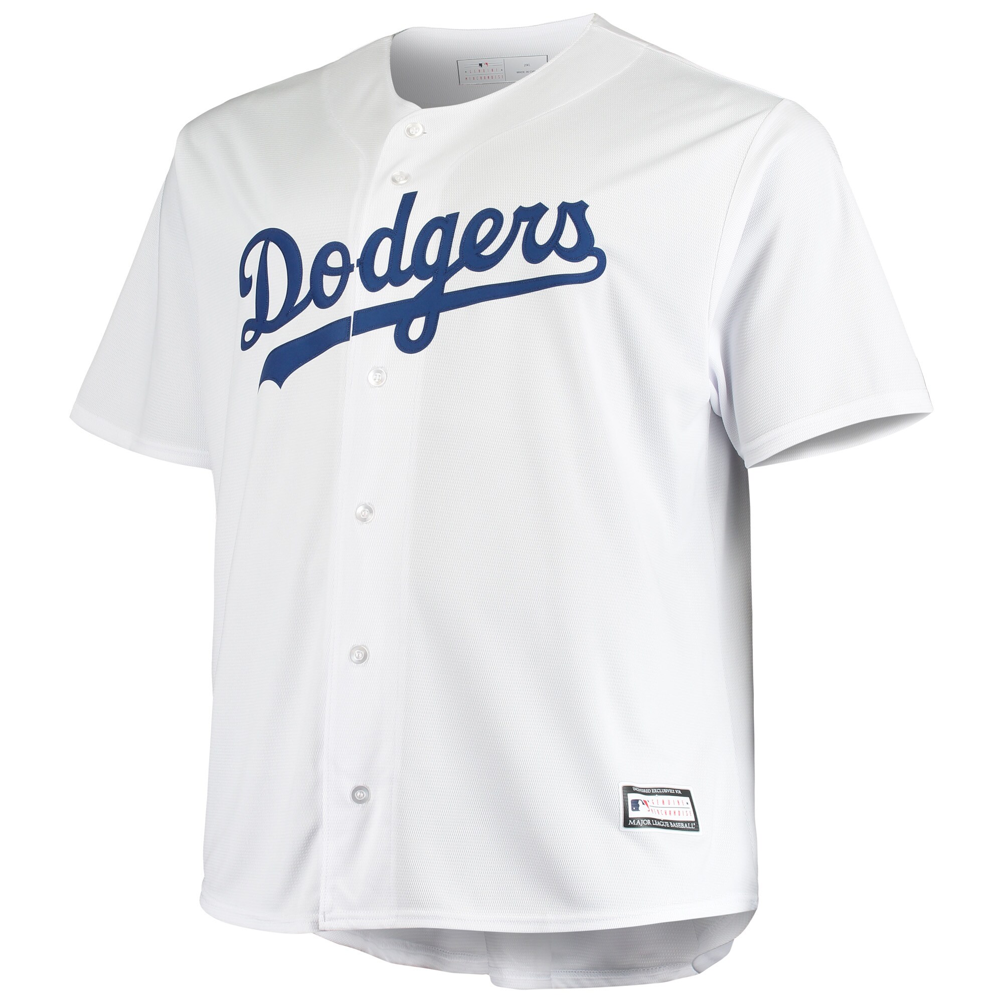 Alternative view of Los Angeles Dodgers Big & Tall Replica Team Jersey - White