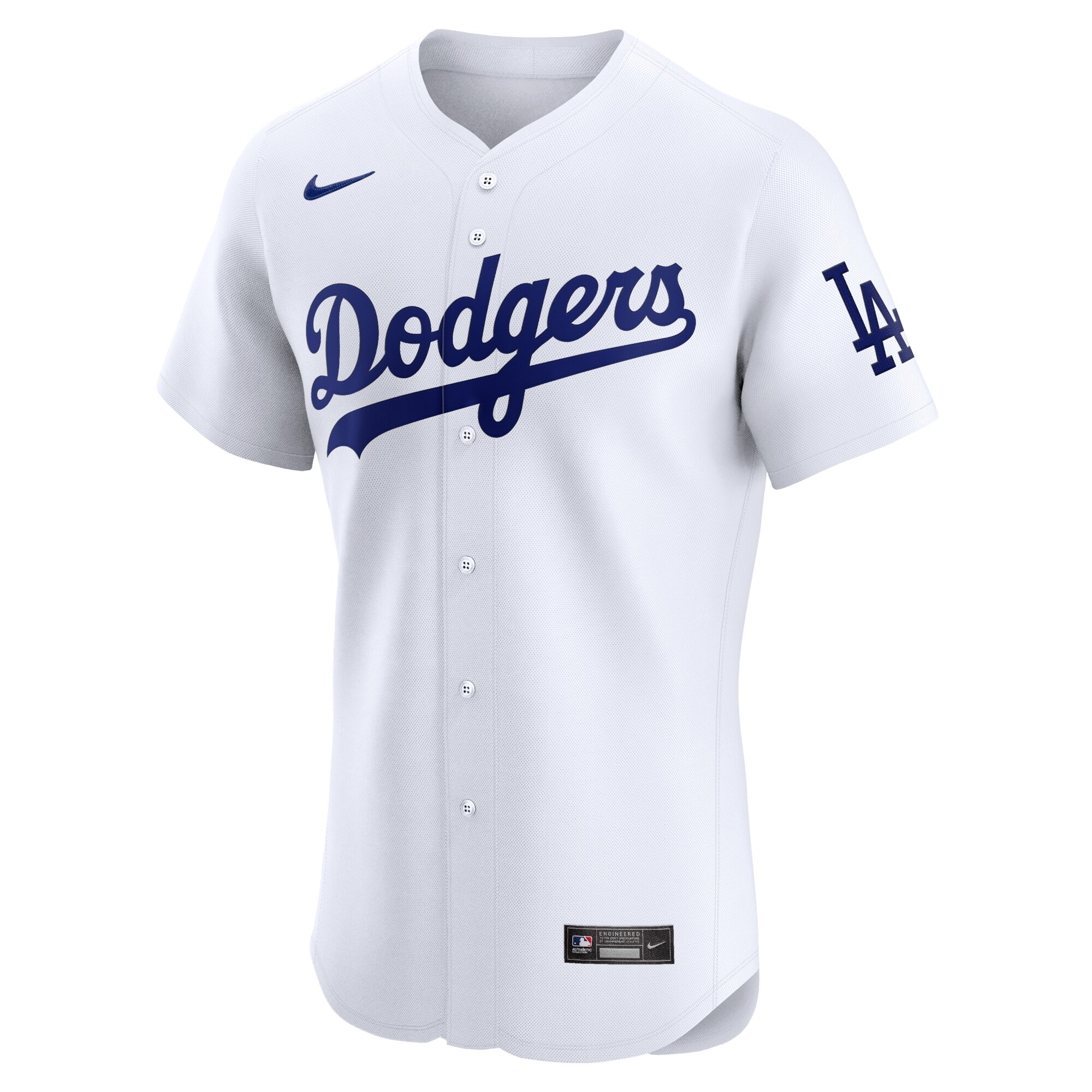 Alternative view of Los Angeles Dodgers Home Elite Jersey - White