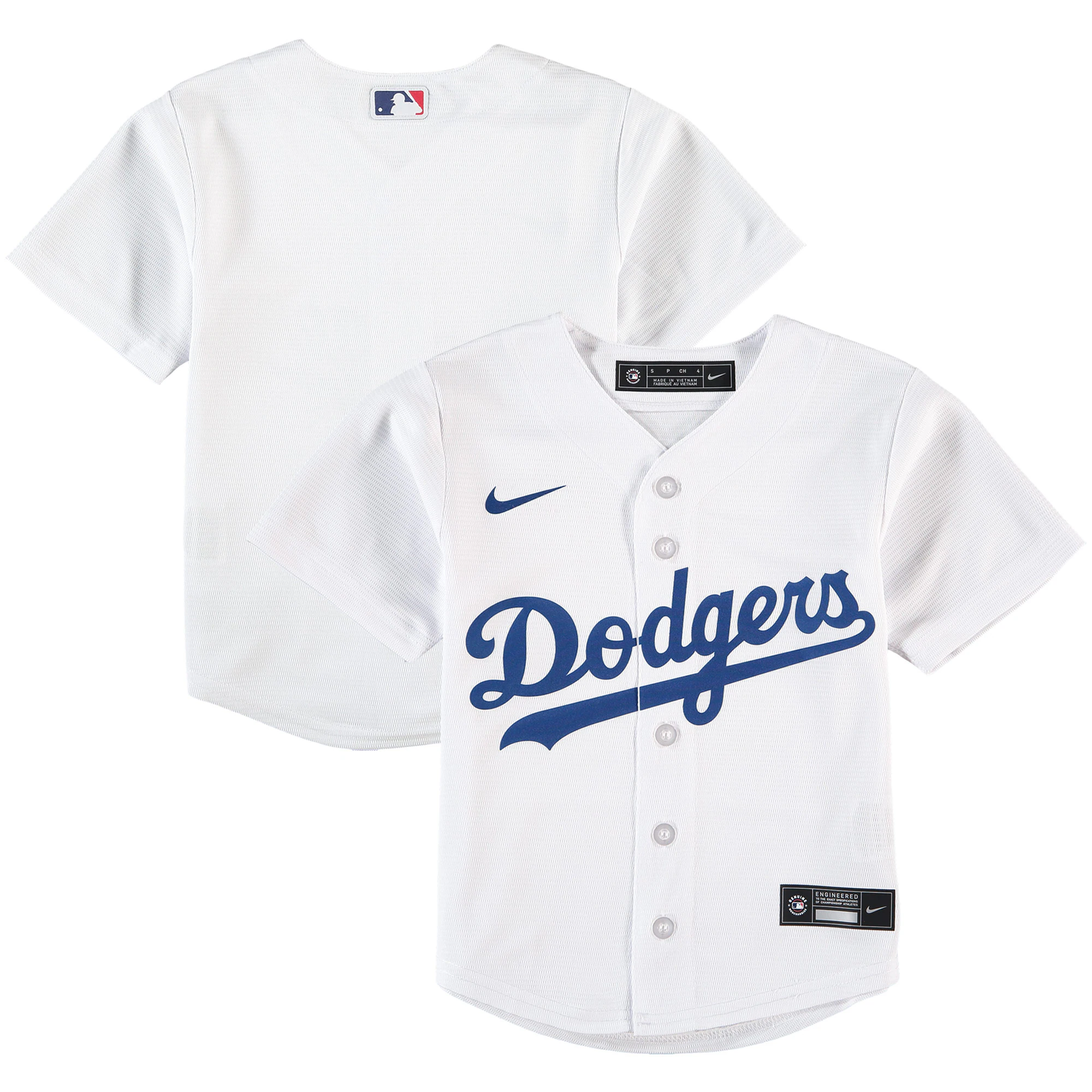 Los Angeles Dodgers Preschool Home Replica Team Jersey - White