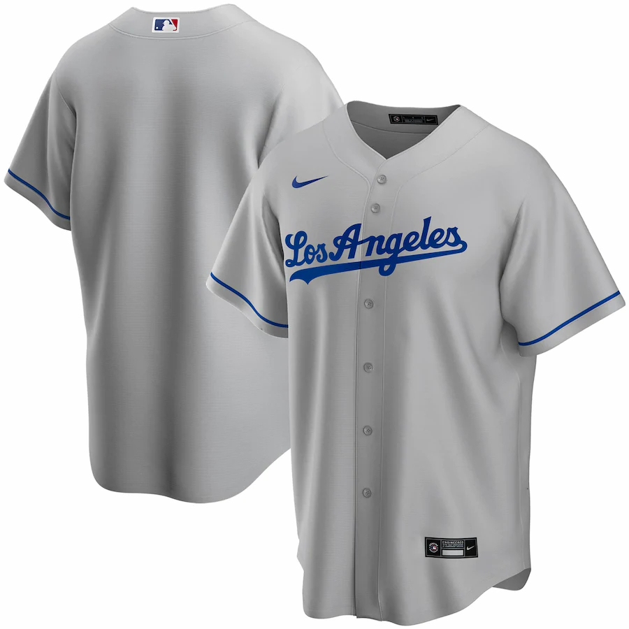 Los Angeles Dodgers Road 2020 Replica Team Jersey ÃƒÂ¢Ã¢â€šÂ¬Ã¢â‚¬Å“ Gray