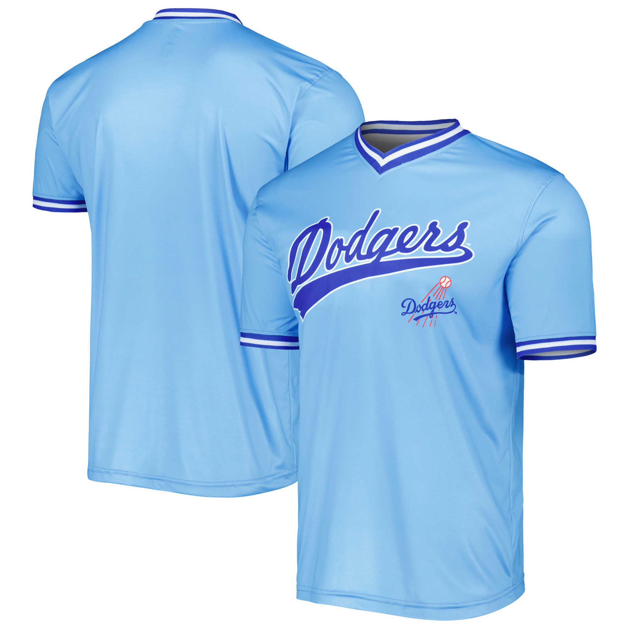 Alternative view of Los Angeles Dodgers Stitches Cooperstown Collection Team Jersey – Light Blue