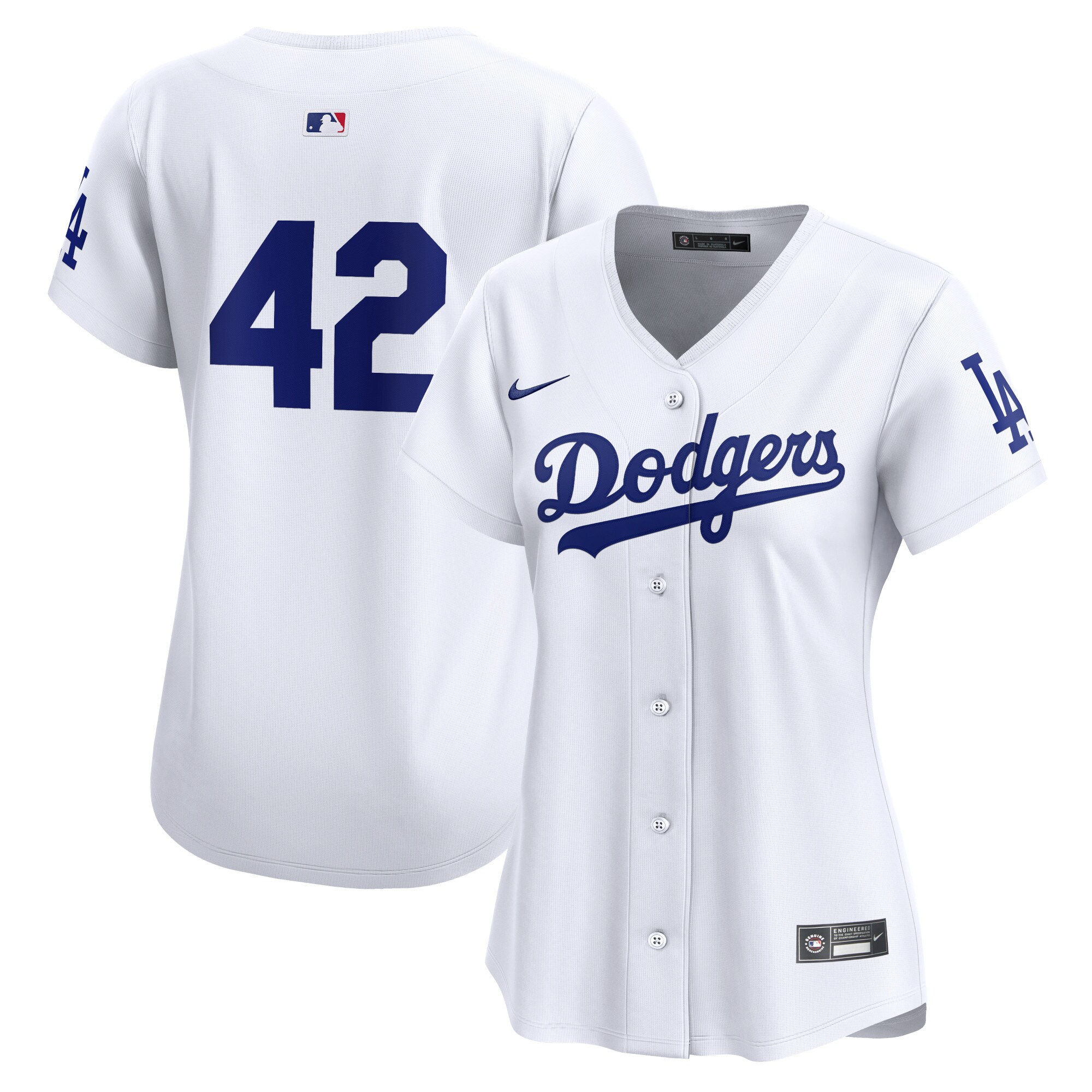 Los Angeles Dodgers Women's 2024 Jackie Robinson Day Home Limited JerseyÃƒâ€šÃ‚Â ÃƒÂ¢Ã¢â€šÂ¬Ã¢â‚¬Å“ White