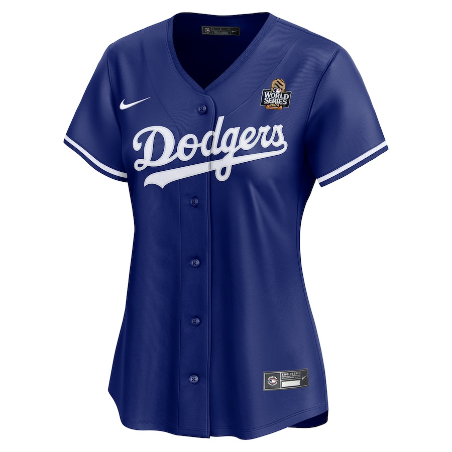 Alternative view of Los Angeles Dodgers Women's 2024 World Series Alternate Limited Jersey - Royal 