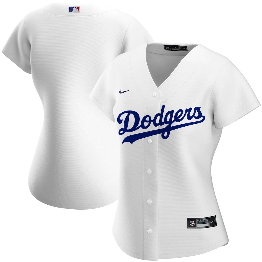 Los Angeles Dodgers Women's Home 2020 Replica Team Jersey ÃƒÂ¢Ã¢â€šÂ¬Ã¢â‚¬Å“ White