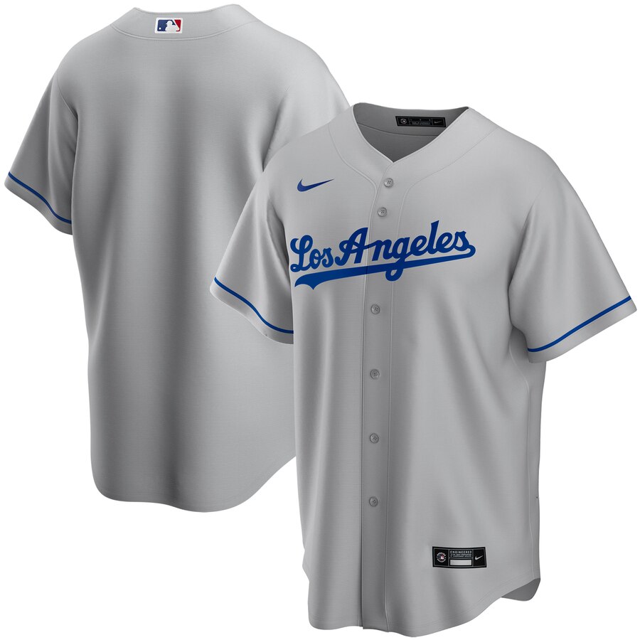 Los Angeles Dodgers Youth Road 2020 Replica Team Jersey - Gray