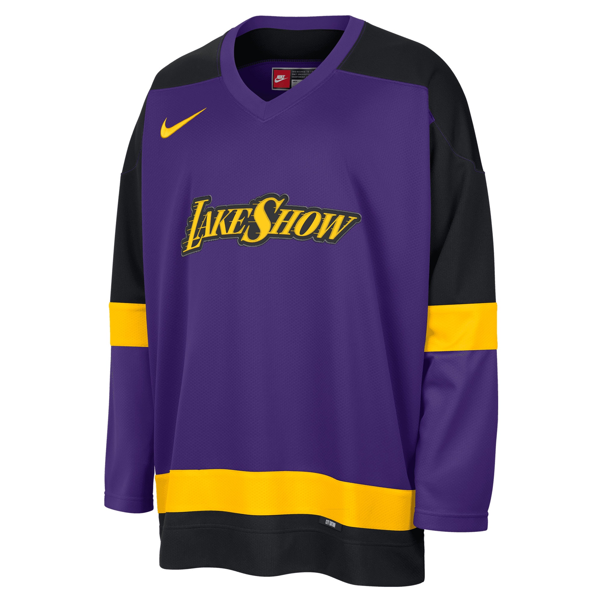 Alternative view of Los Angeles Lakers City Edition Hockey Jersey - Mens - JS703 