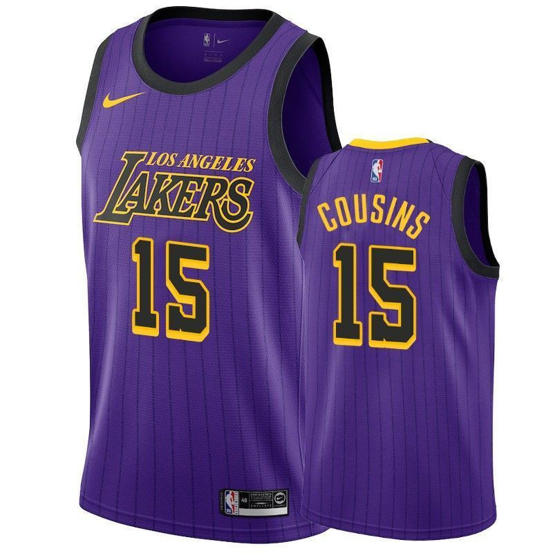 Los Angeles Lakers Demarcus Cousins 15 City Men's Jersey - JS432 