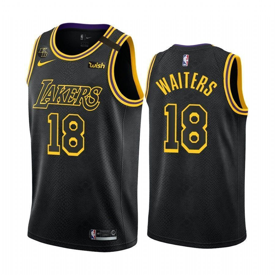 Los Angeles Lakers Dion Waiters 18 Black Mamba Inspired City Jersey - JS169 