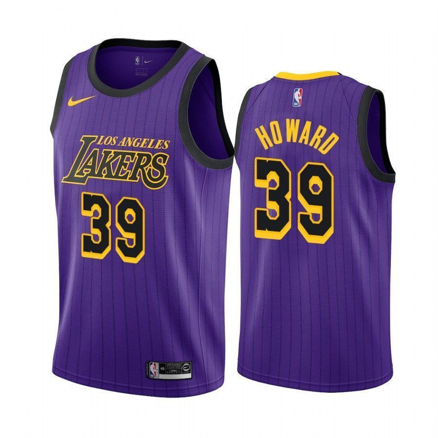 Los Angeles Lakers Dwight Howard 39 City Men's Jersey - JS377 