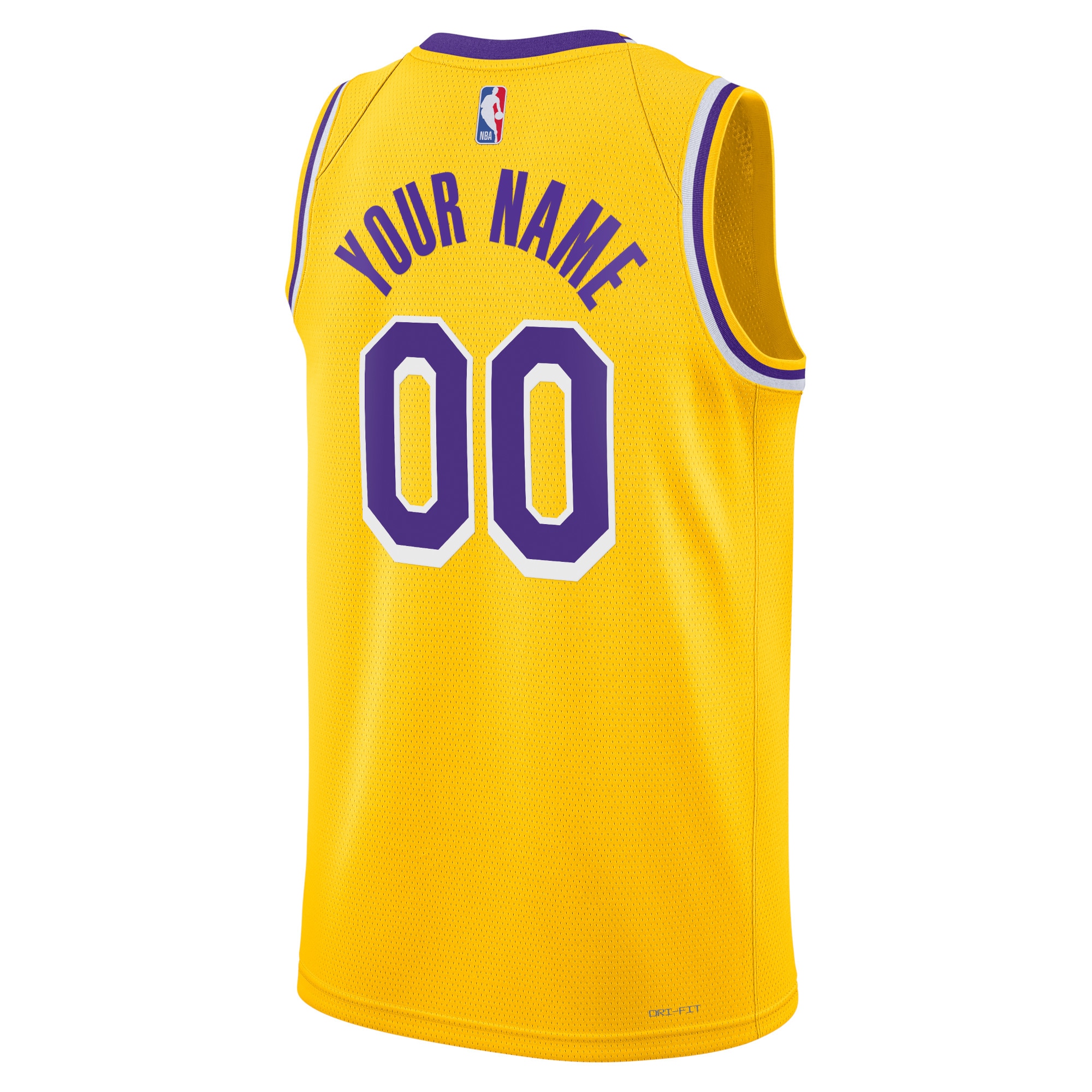 Alternative view of Los Angeles Lakers Icon Swingman Jersey - Custom - Unisex - JS493 