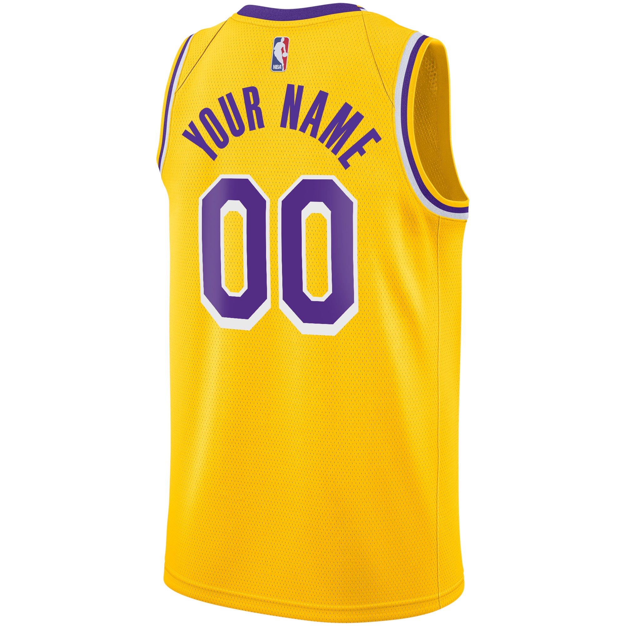 Alternative view of Los Angeles Lakers Icon Swingman Jersey - Custom - Youth - JS588 