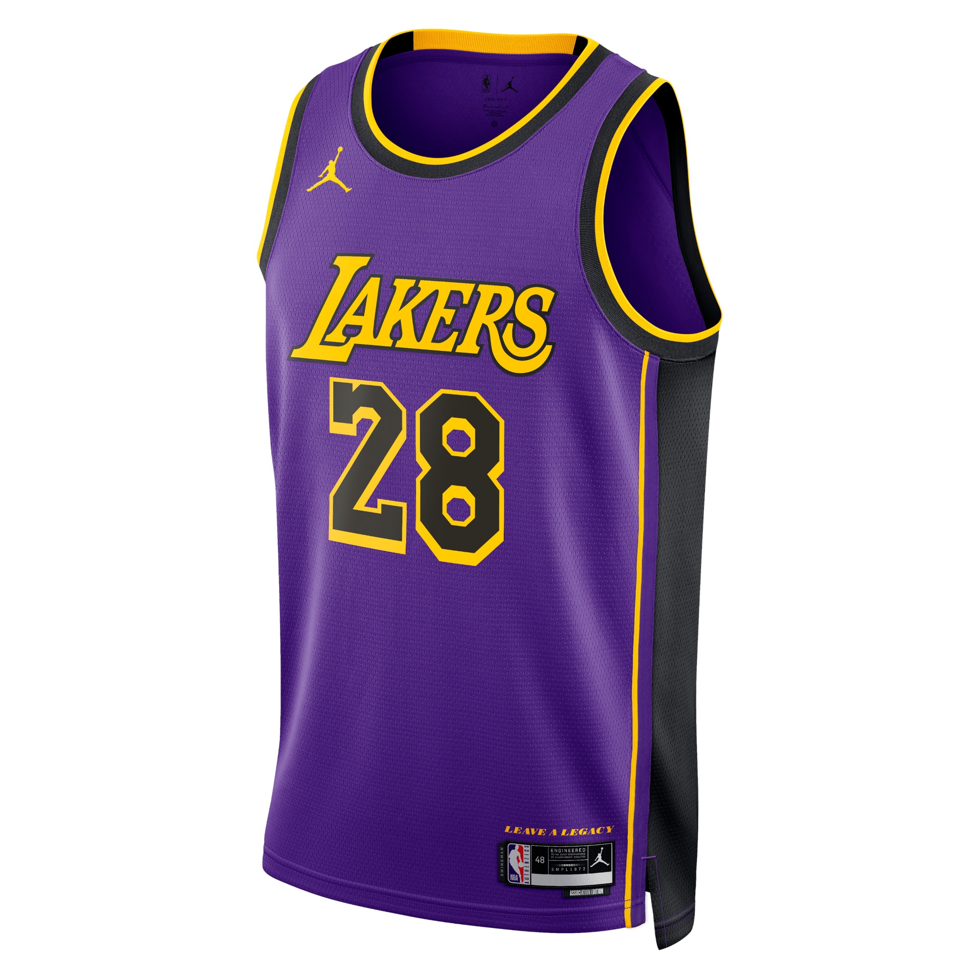 Los Angeles Lakers Jordan Statement Edition Swingman Jersey - Purple - Rui Hachimura - Unisex - JS694 
