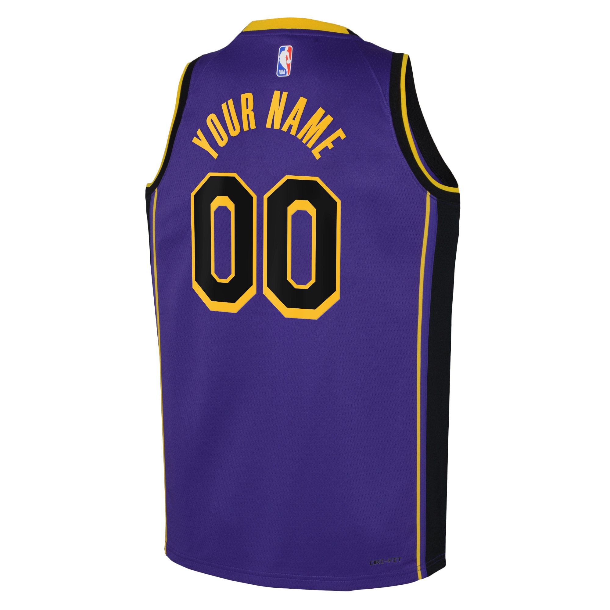 Alternative view of Los Angeles Lakers Jordan Statement Swingman Jersey - Custom - Youth - JS822 