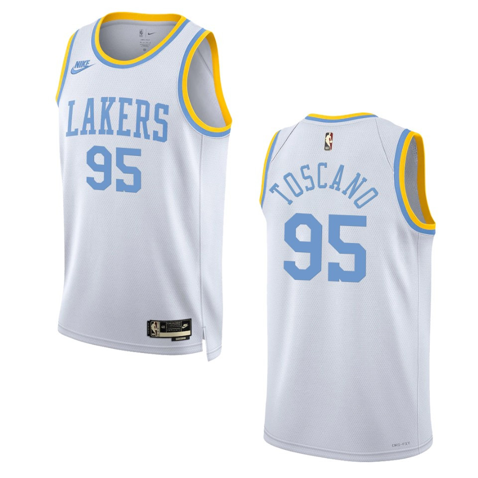 Los Angeles Lakers Juan Toscano-anderson White 75 Anniversary 2022-23 Classic Edition Jersey