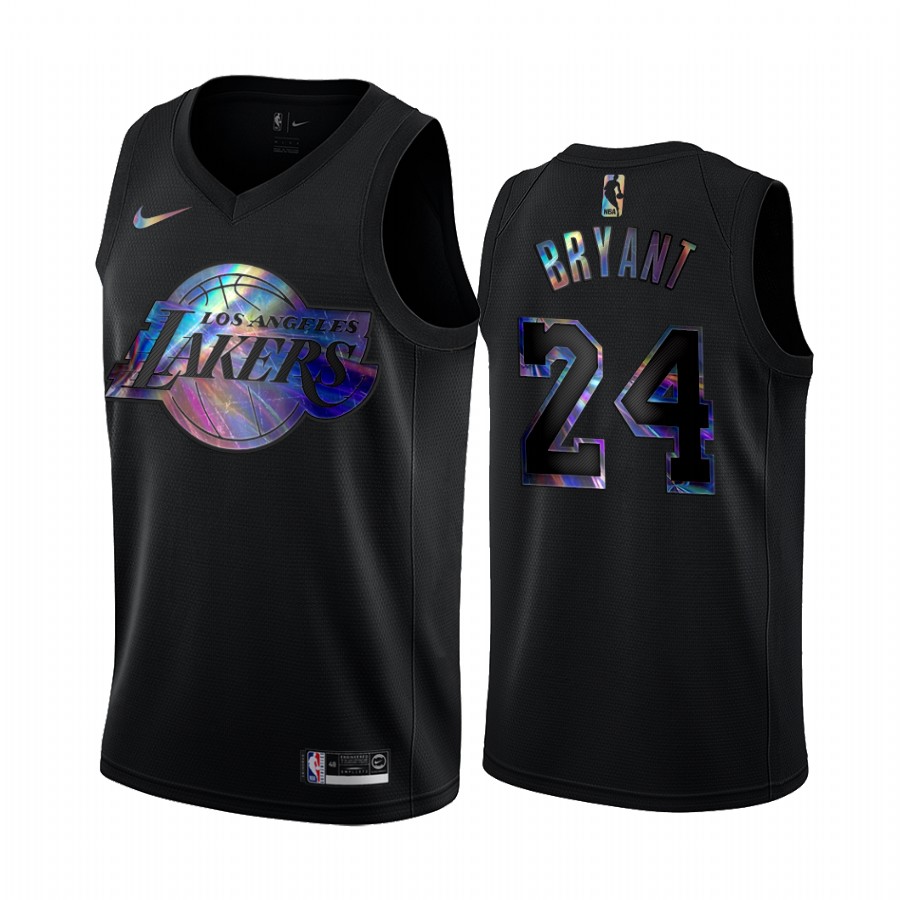 Los Angeles Lakers Kobe Bryant #24 Jersey Iridescent Black 2021 Hwc Limited
