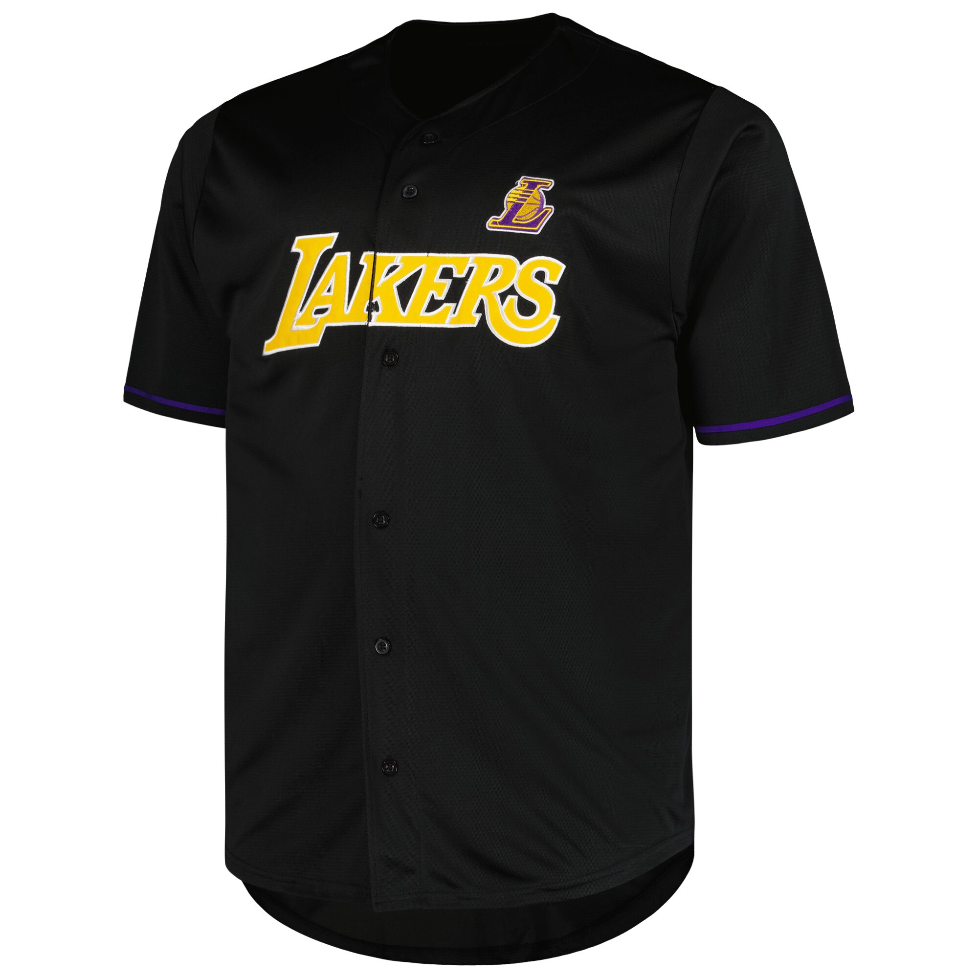 Alternative view of Los Angeles Lakers Profile Big & Tall Pop Jersey - Black