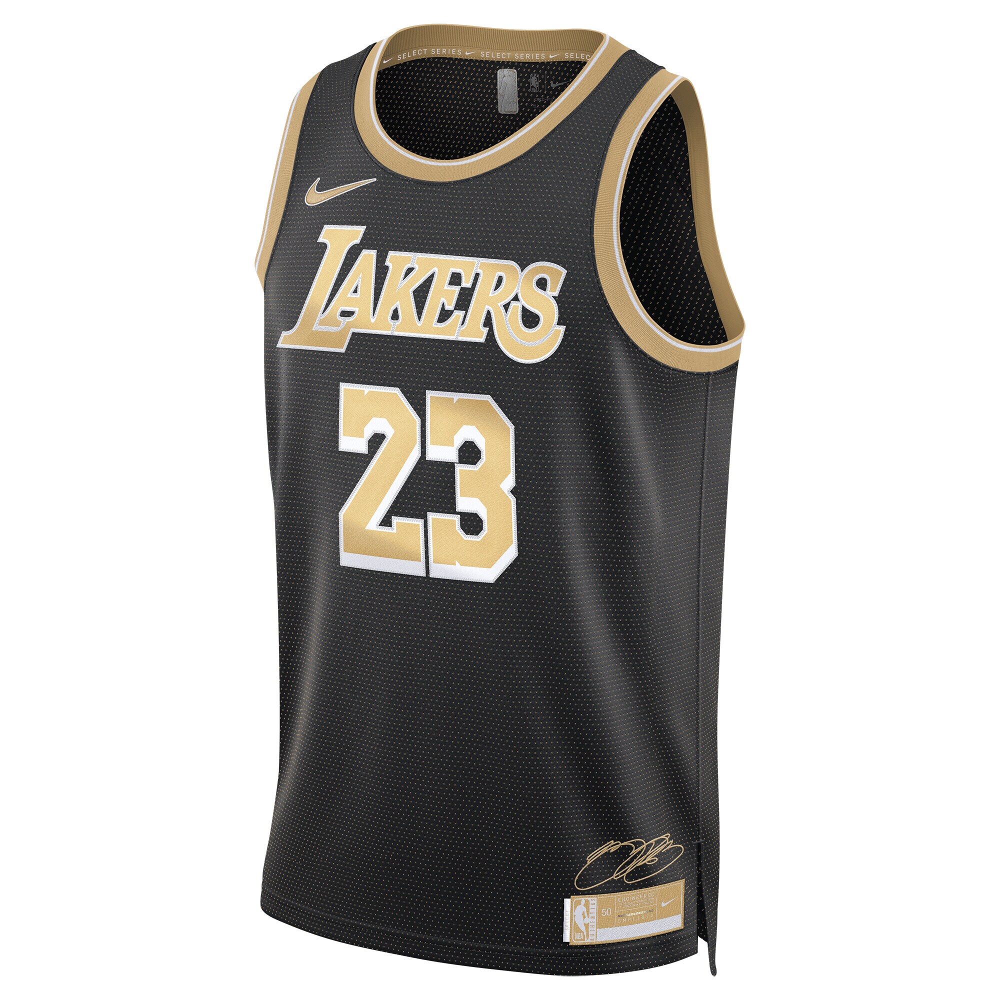 Alternative view of Los Angeles Lakers Select Series Swingman Jersey - Lebron James - Mens - JS976 