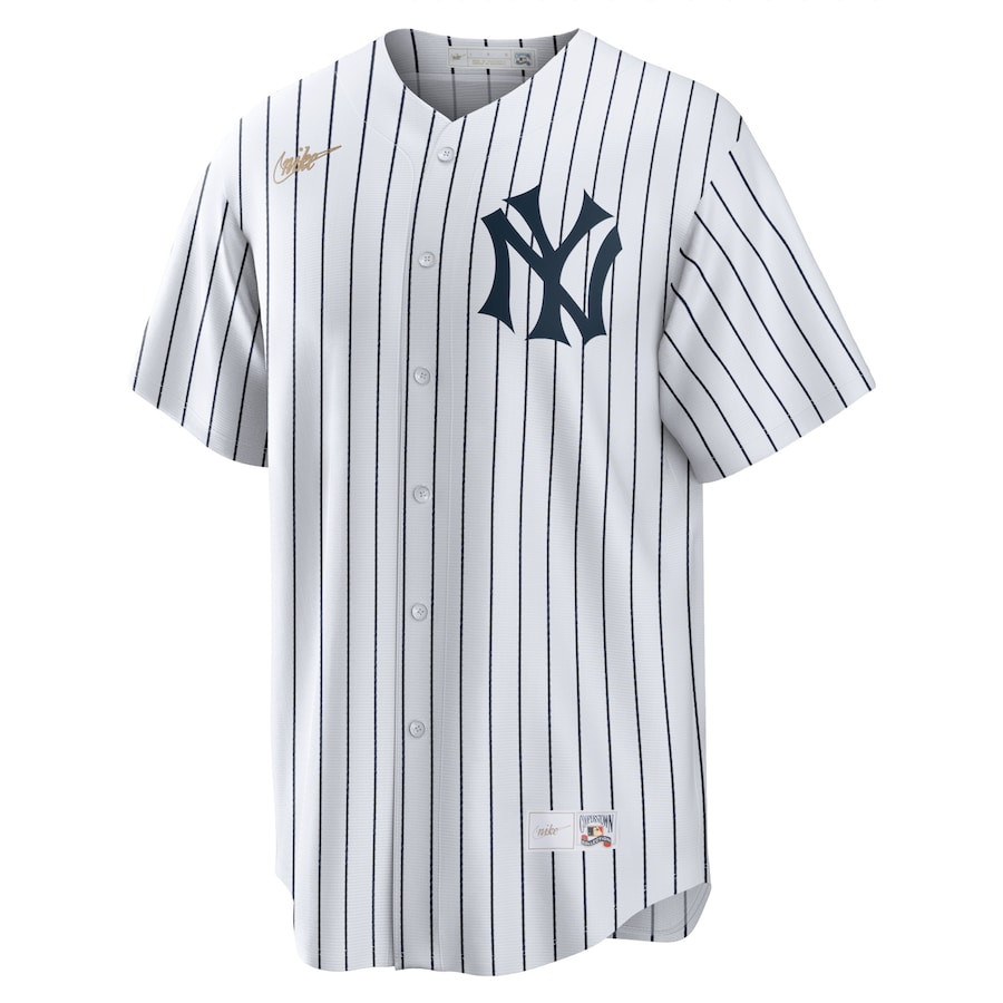 Alternative view of Lou Gehrig 4 New York Yankees Cooperstown Collection Home Jersey - White 