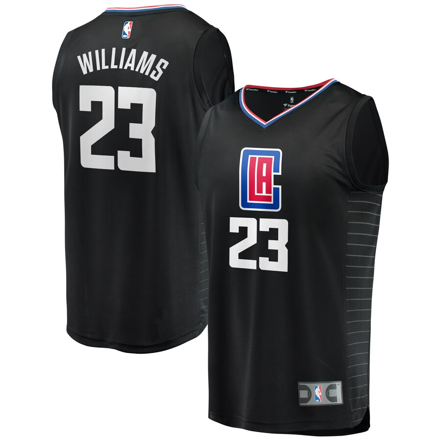 Lou Williams La Clippers Fanatics Branded Fast Break Replica Jersey Black - Statement Edition