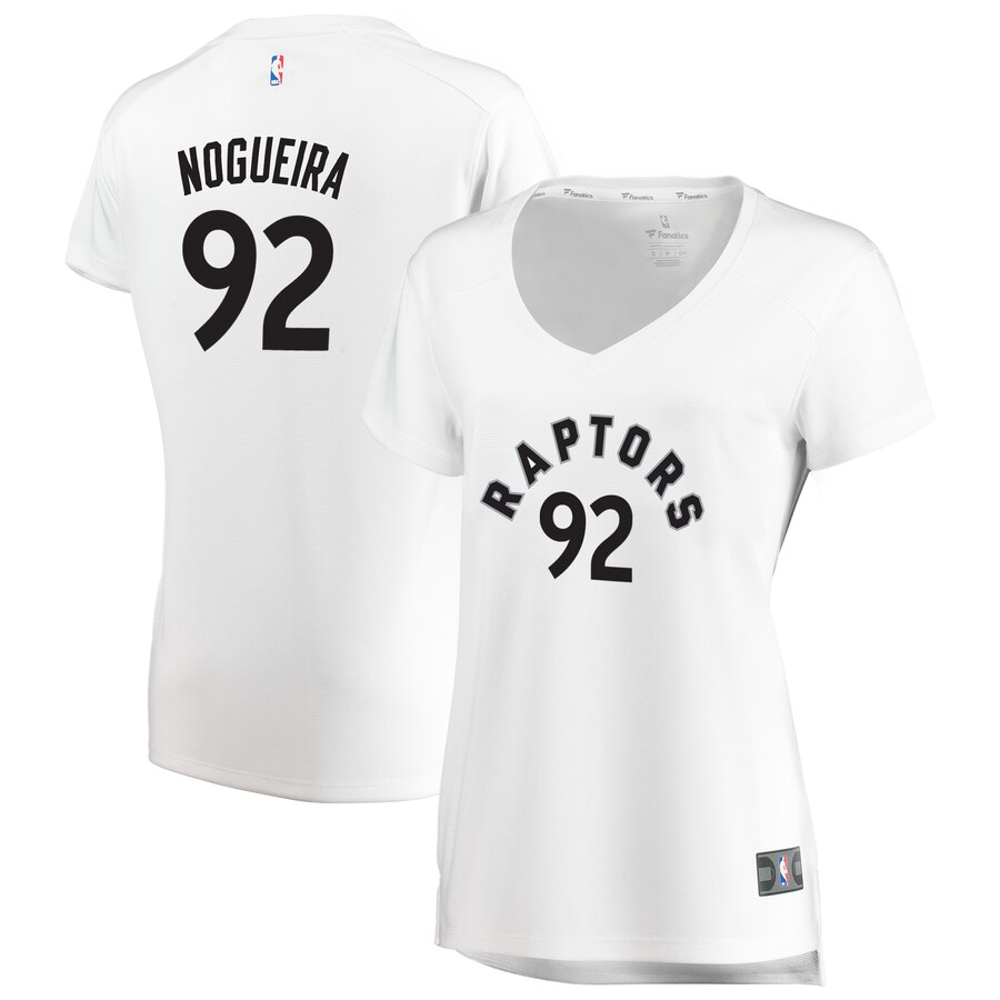 Lucas Nogueira Toronto Raptors Fanatics Branded Women's Fast Break Replica Jersey - Association Edition - White