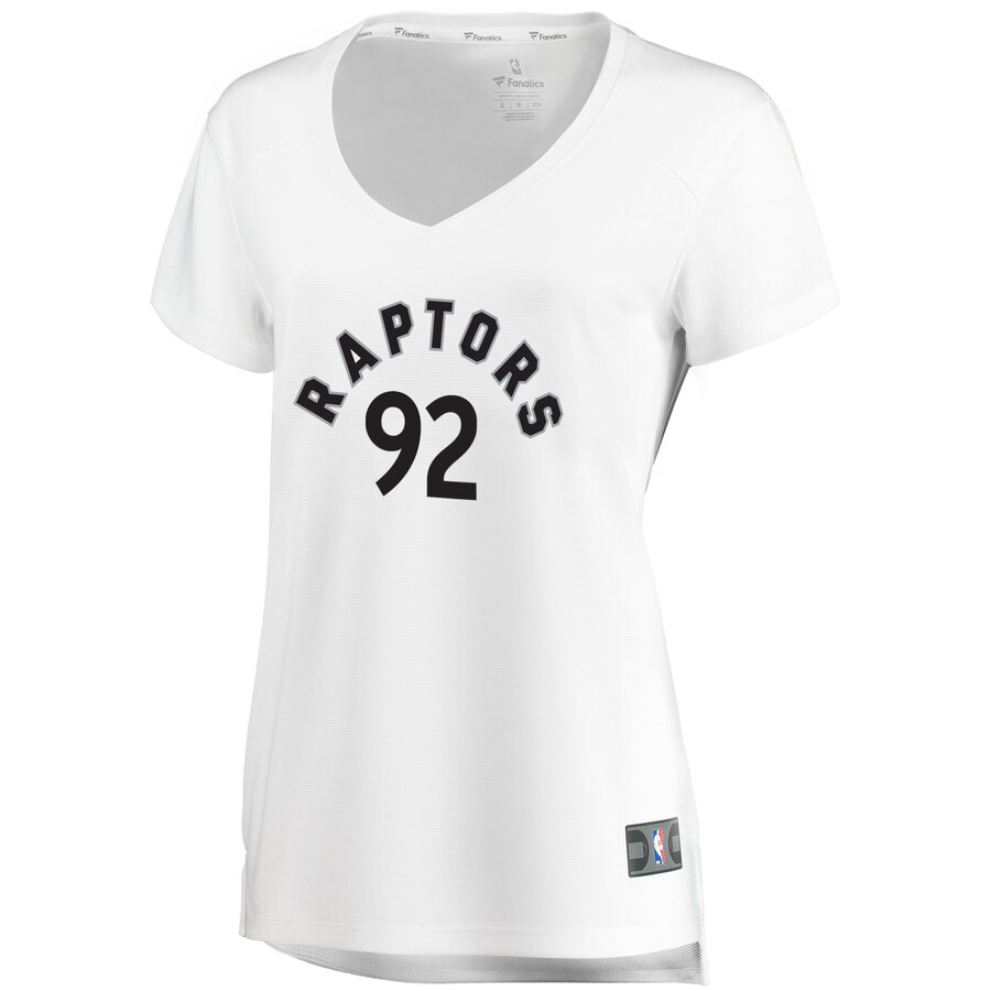 Alternative view of Lucas Nogueira Toronto Raptors Fanatics Branded Women's Fast Break Replica Jersey - Association Edition - White