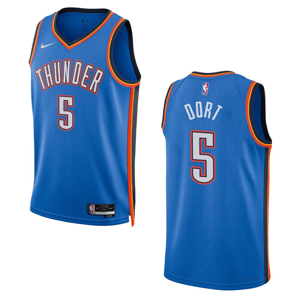 Luguentz Dort Blue Icon Edition 2022-23 Oklahoma City Thunder Swingman Jersey