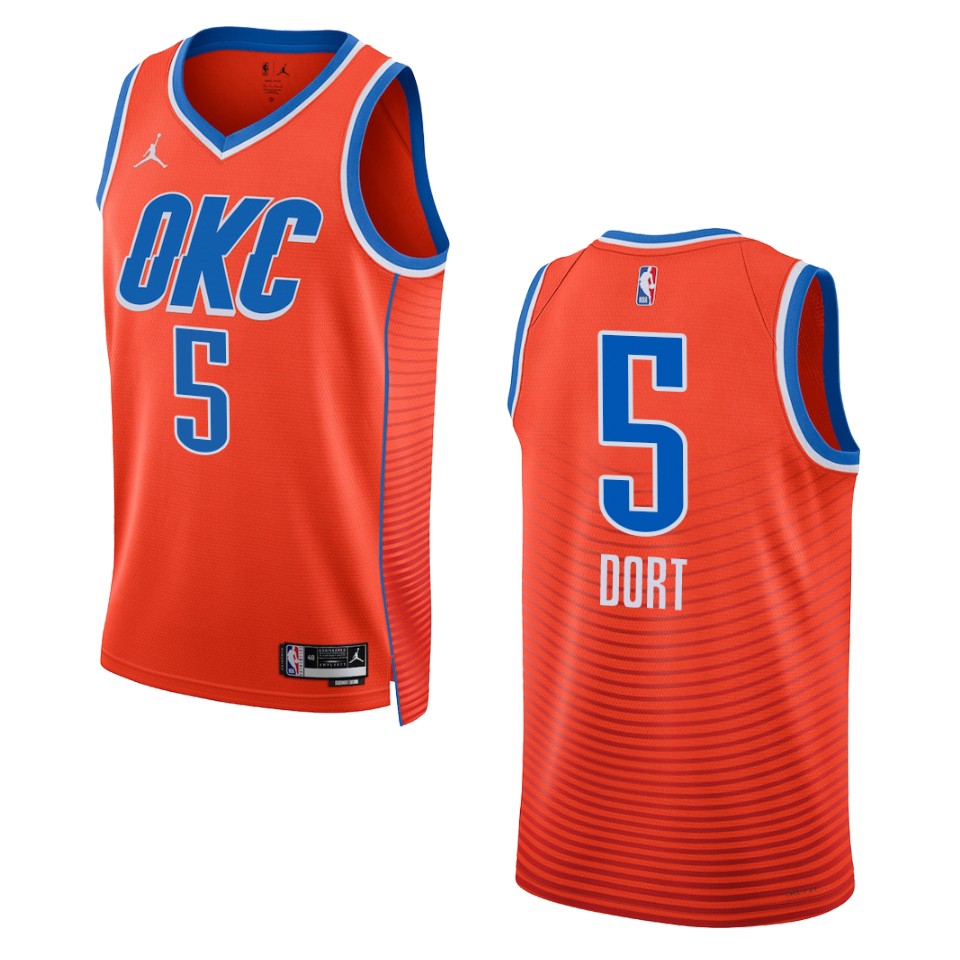 Luguentz Dort Orange Statement Edition 2022-23 Oklahoma City Thunder Swingman Jersey