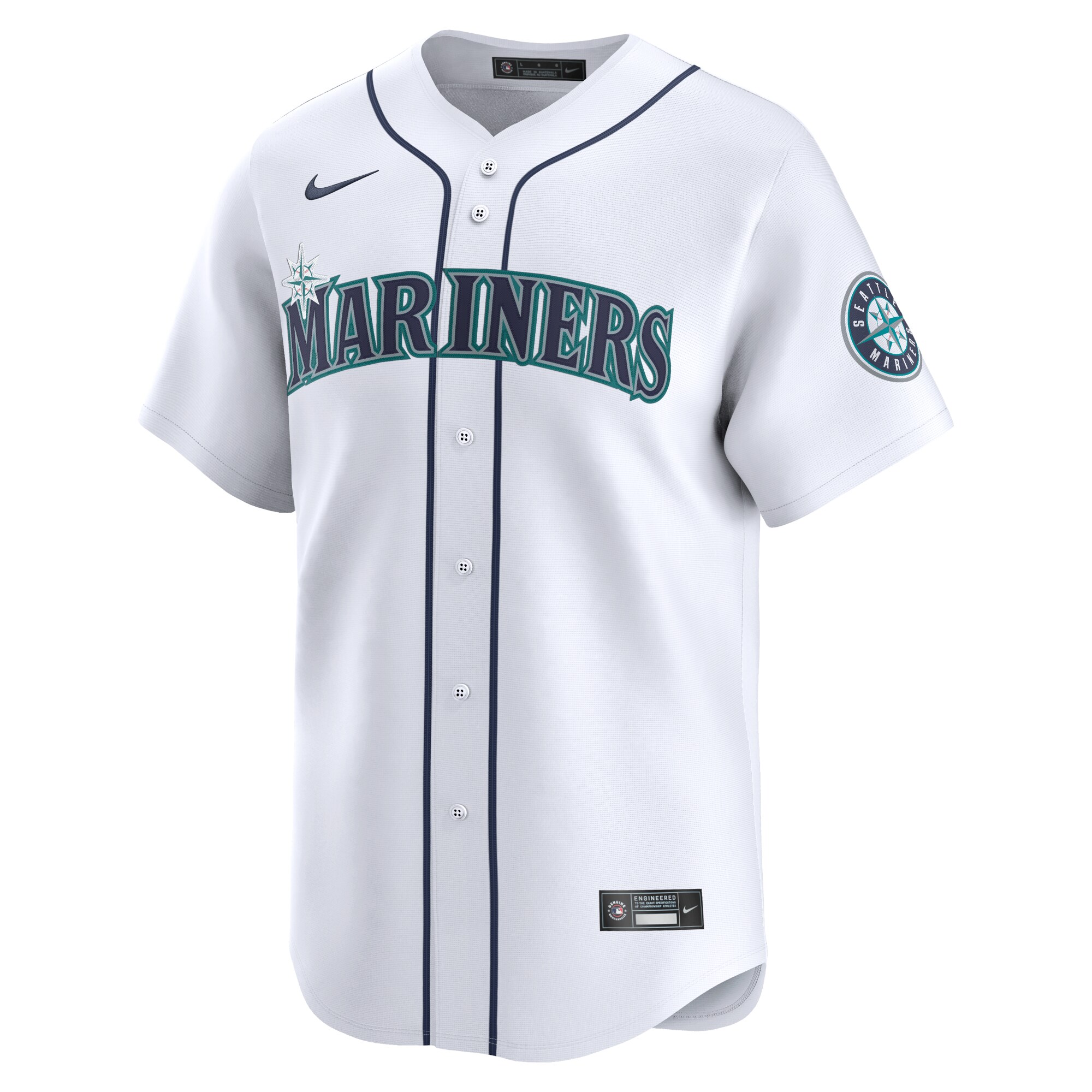 Alternative view of Luis Castillo Seattle Mariners Home Limited Player Jersey - White