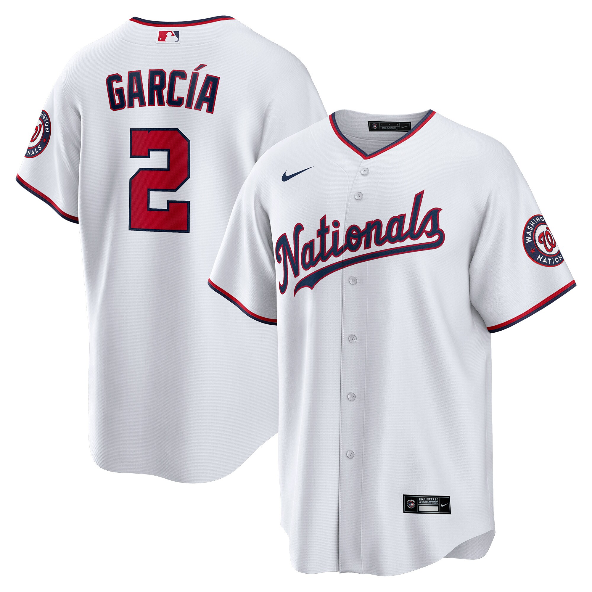 Luis GarcÃƒÆ’Ã‚Â­a Washington Nationals Home Replica Player Jersey - White