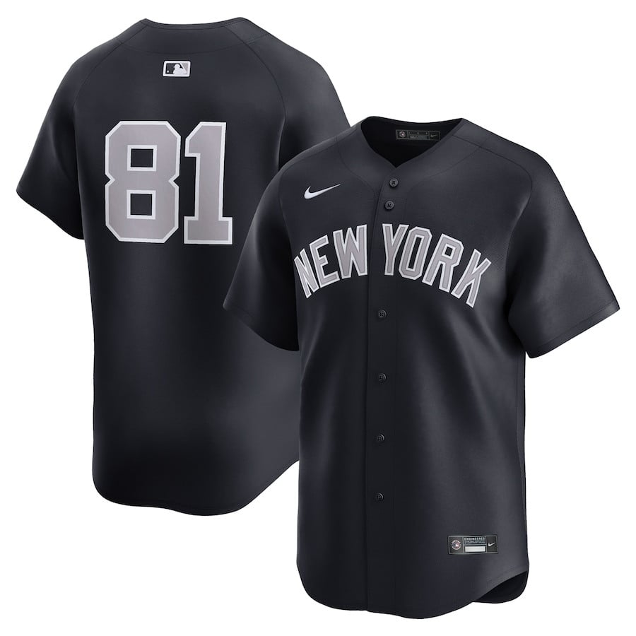 Luis Gil 81 New York Yankees Alternate Limited Player Men Jersey - Navy 