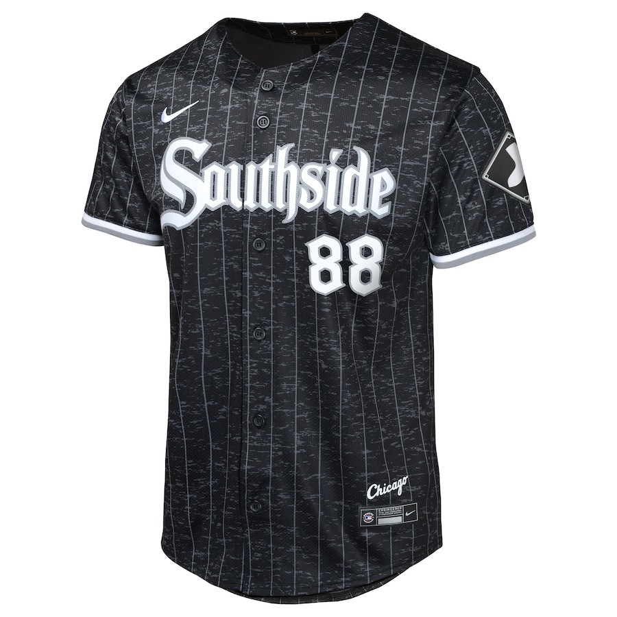Alternative view of Luis Robert Jr. 88 Chicago White Sox City Connect Limited YOUTH Jersey - Black