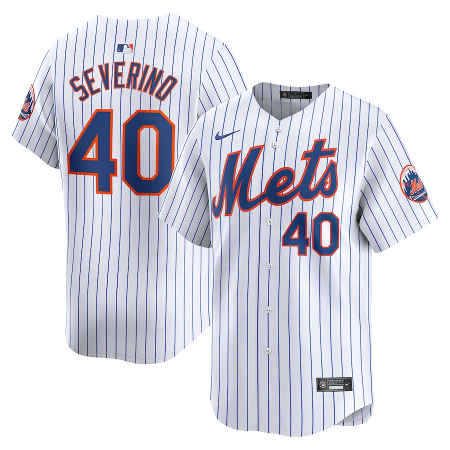 Luis Severino 40 New York Mets Home Limited Men Jersey - White 